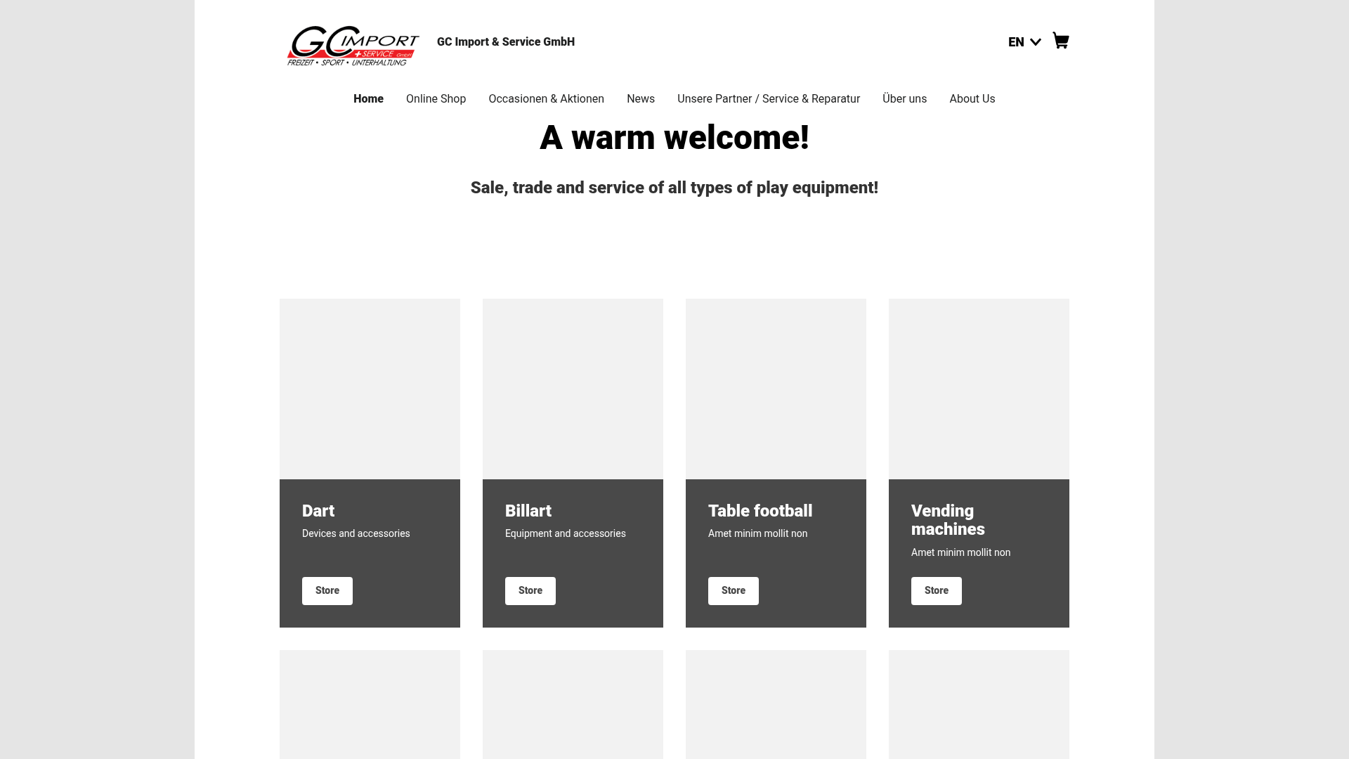Website-Referenz GC Import & Service