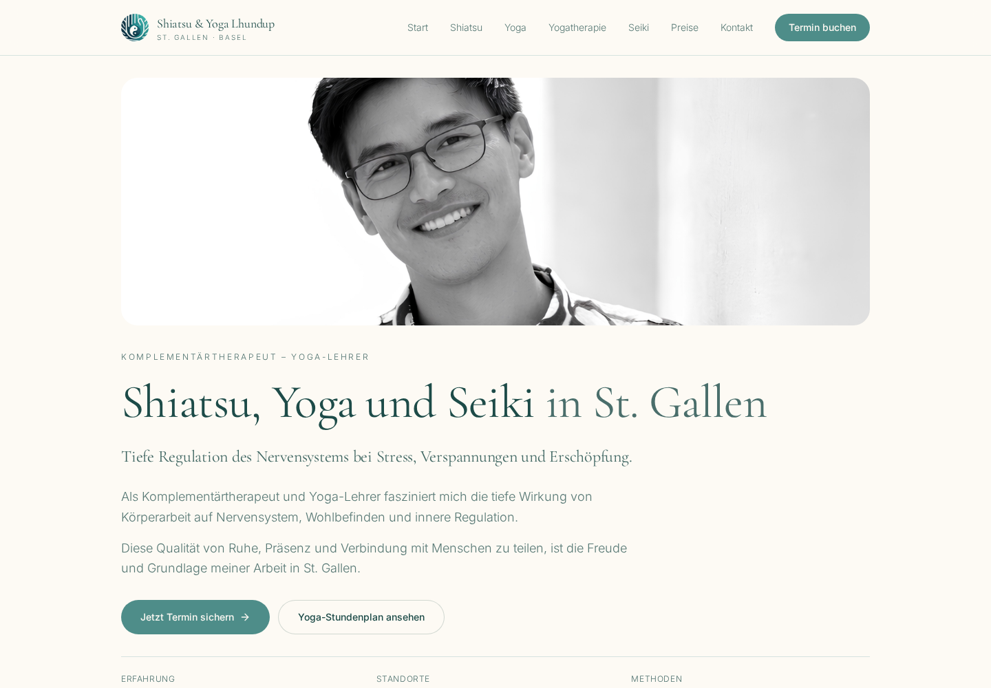 Website-Referenz Yoga & Shiatsu St. Gallen